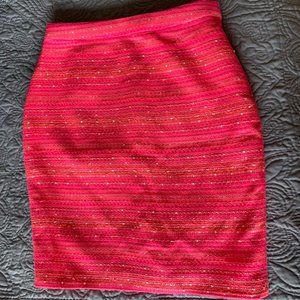 NWOT Sz 4 Lilly Pulitzer Neon Pink Tweed Skirt